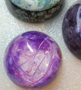 Halbkugel - Briefbeschwerer | Unikat |   8 cm | Handarbeit