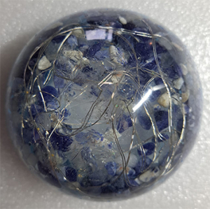 Halbkugel mit Lichterkette | Unikat |  10 cm | Handarbeit