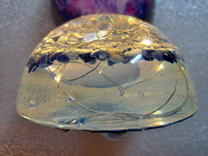 Halbkugel mit Lichterkette | Unikat |  10 cm | Handarbeit