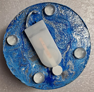 Halbkugel mit Lichterkette | Unikat |  10 cm | Handarbeit