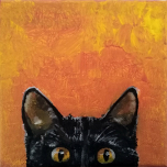 Katze Bella - Leinwand-Druck | 20 x 20 cm